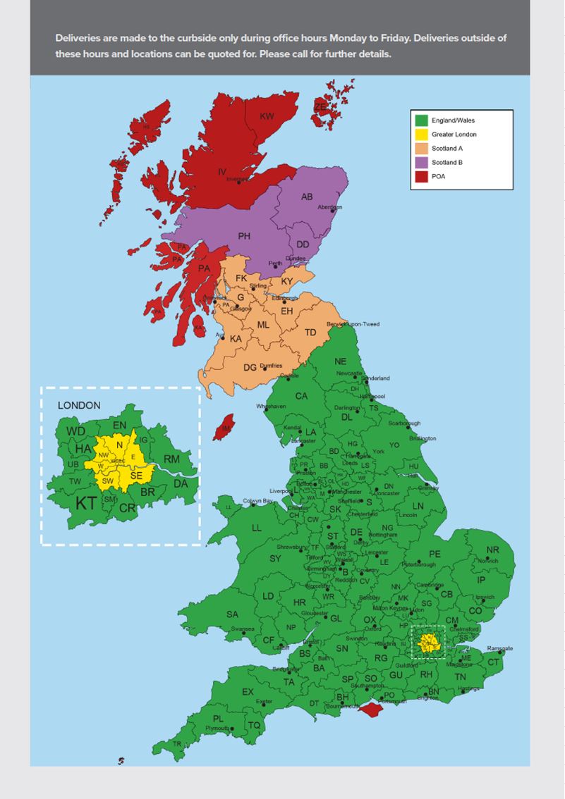 Geographical Carriage Charges (PH) Postcode