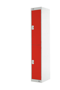 Two Door Locker - Quick Delivery -  Red Doors