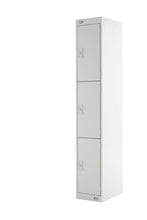 Three Door Locker - Quick Delivery - Light Grey Doors