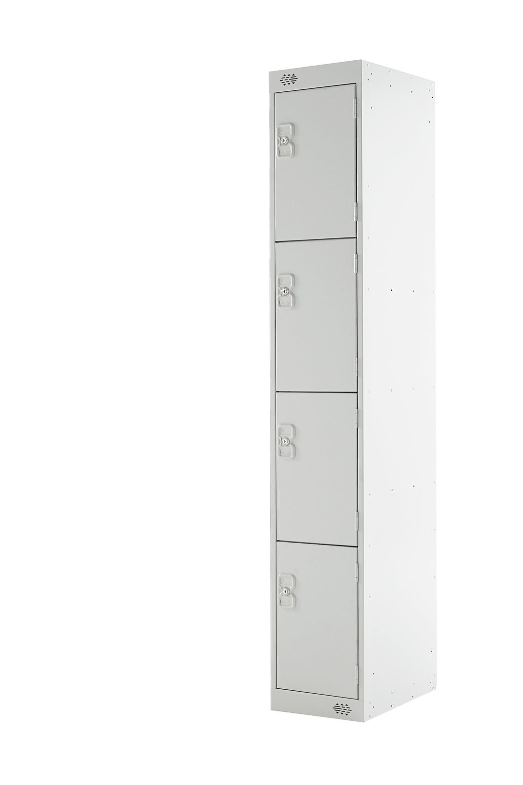 Four Door Locker - Quick Delivery - Light Grey Doors