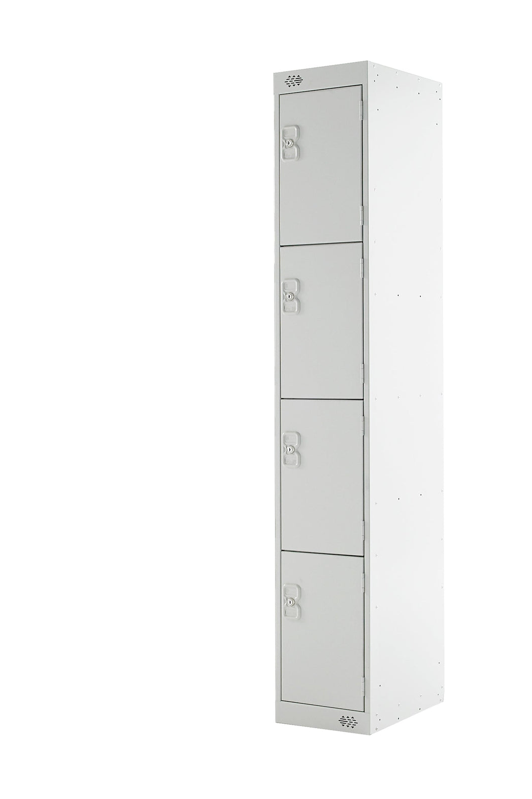 Four Door Locker - Quick Delivery - Light Grey Doors