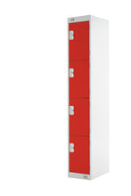 Four Door Locker - Quick Delivery - Red Doors
