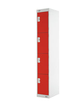 Four Door Locker - Quick Delivery - Red Doors