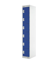 Six Door Locker - Quick Delivery - Blue Doors