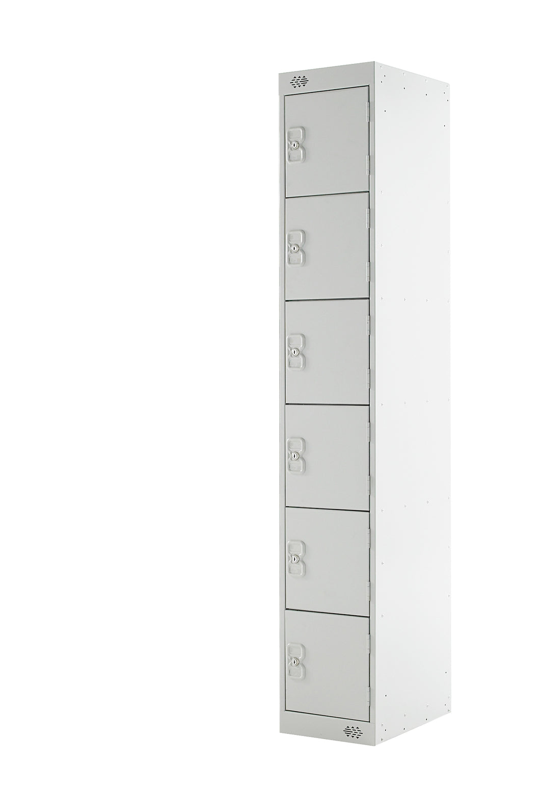 Six Door Locker - Quick Delivery - Light Grey Doors