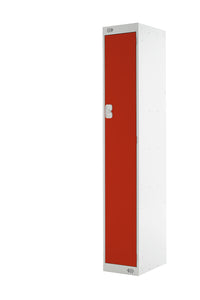 Single Door Locker - Quick Delivery - Red Doors