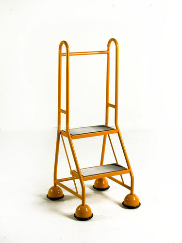 Single Sided Mobile 2 Step - Double Handrail